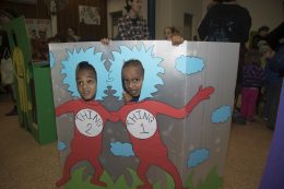 "Thing 1" and "Thing 2" at the carnival